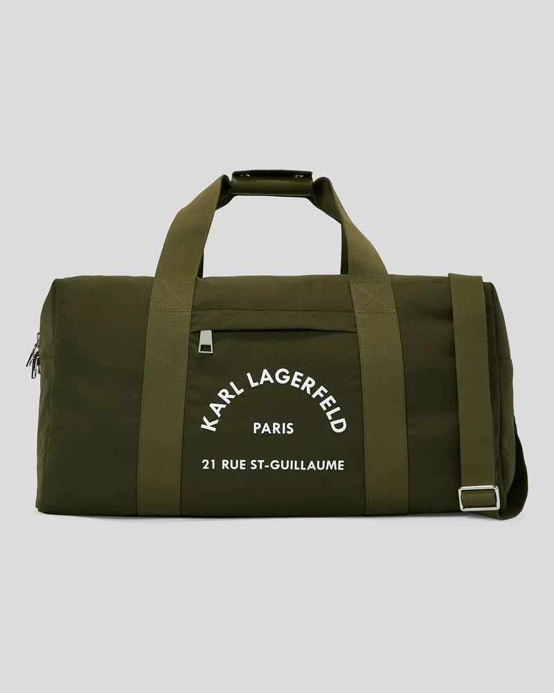 Karl Lagerfeld Rue St-guillaume Weekender-tasche Aus Nylon, Herren, Khaki, Größe Khaki