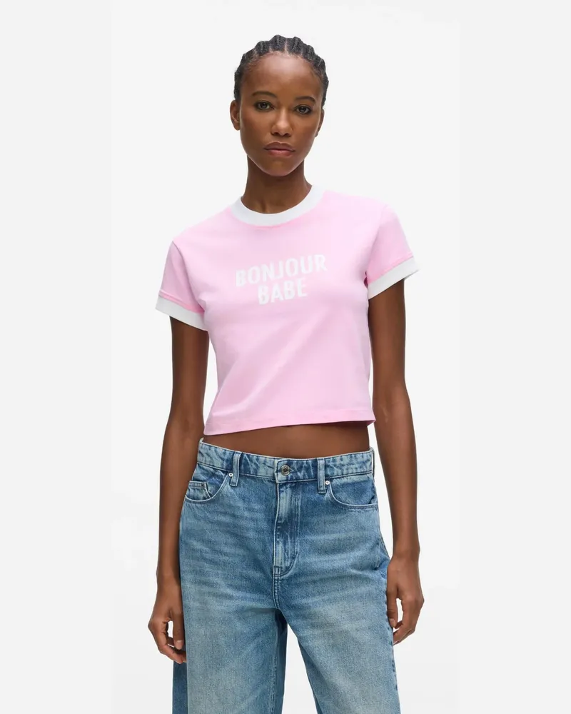 Karl Lagerfeld Female, Klj Standard Monogram-schwarz, Size Pink