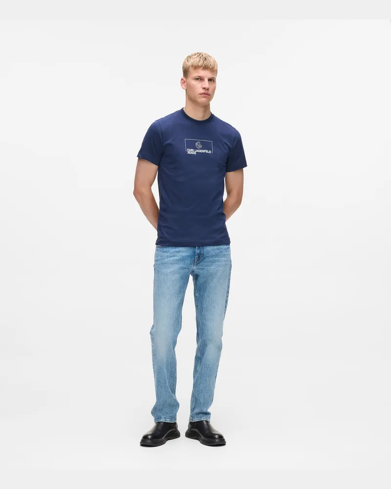 Karl Lagerfeld Bootcut-jeans, Herren, Tinted Washed Blue, Größe Tinted