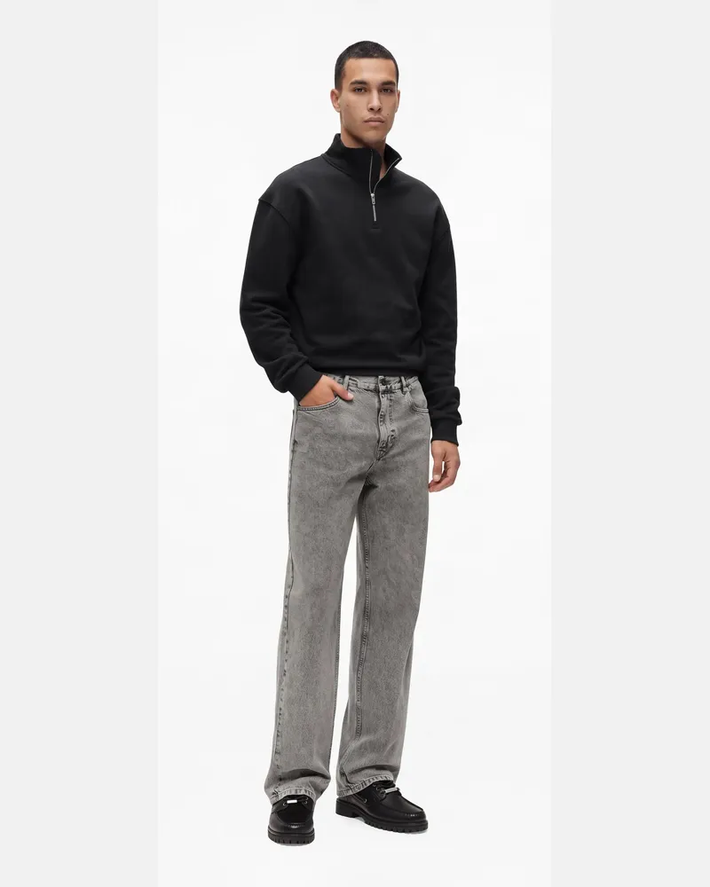 Karl Lagerfeld Lockere Jeans In Acid-grau, Male, Acid Grey, Size Grey