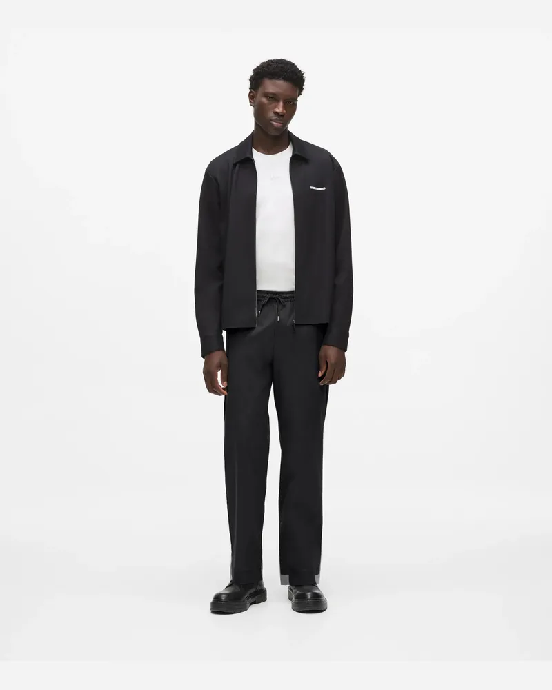 Karl Lagerfeld Hosen Mit Kordelzug, Herren, Schwarz, Größe Schwarz