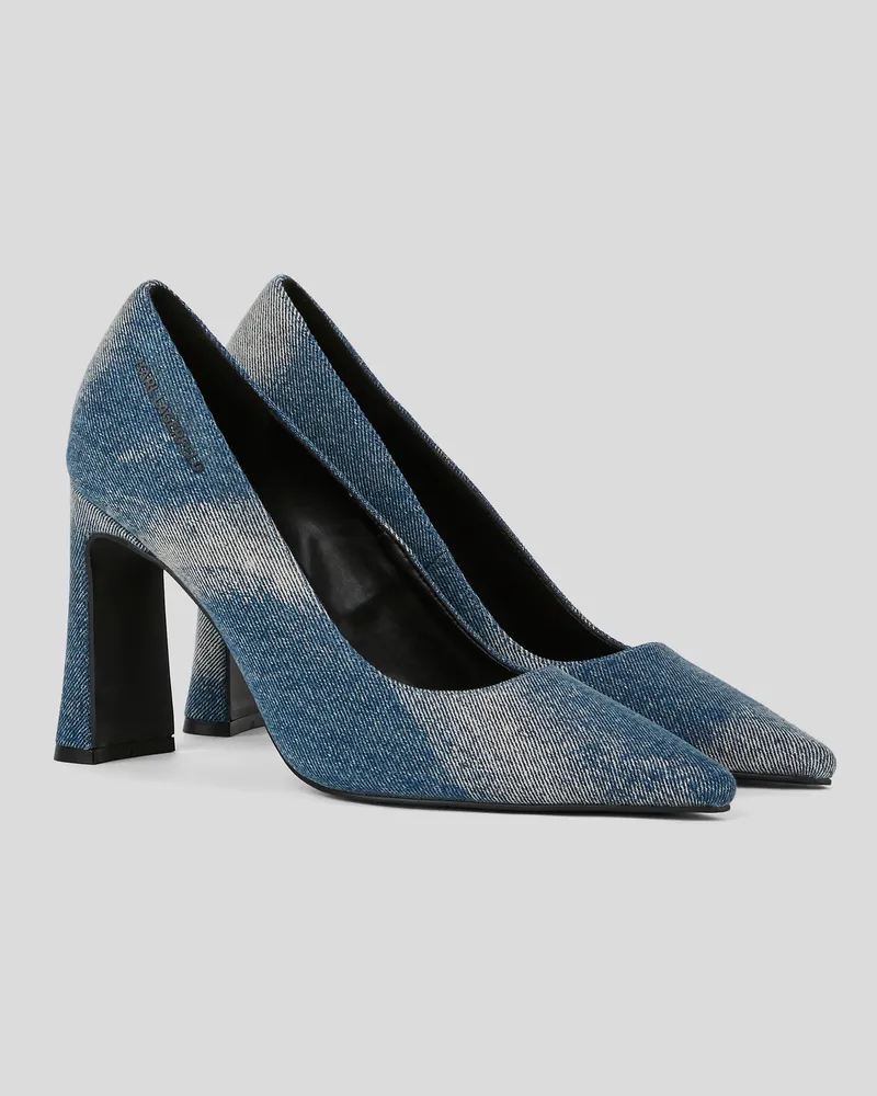 Karl Lagerfeld Panache high Heels, Frau, Denim blau, Größe Denim
