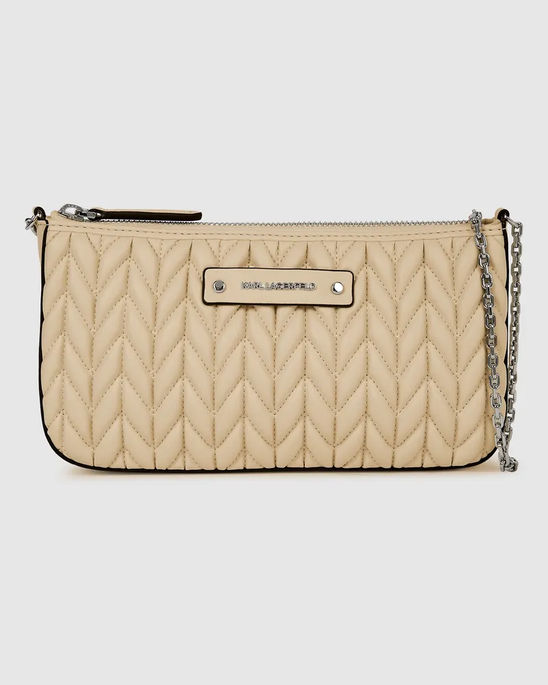 Karl Lagerfeld K/weave Mini-umhängetasche, Damen, Sauberes Schwarz, Größe Sauberes