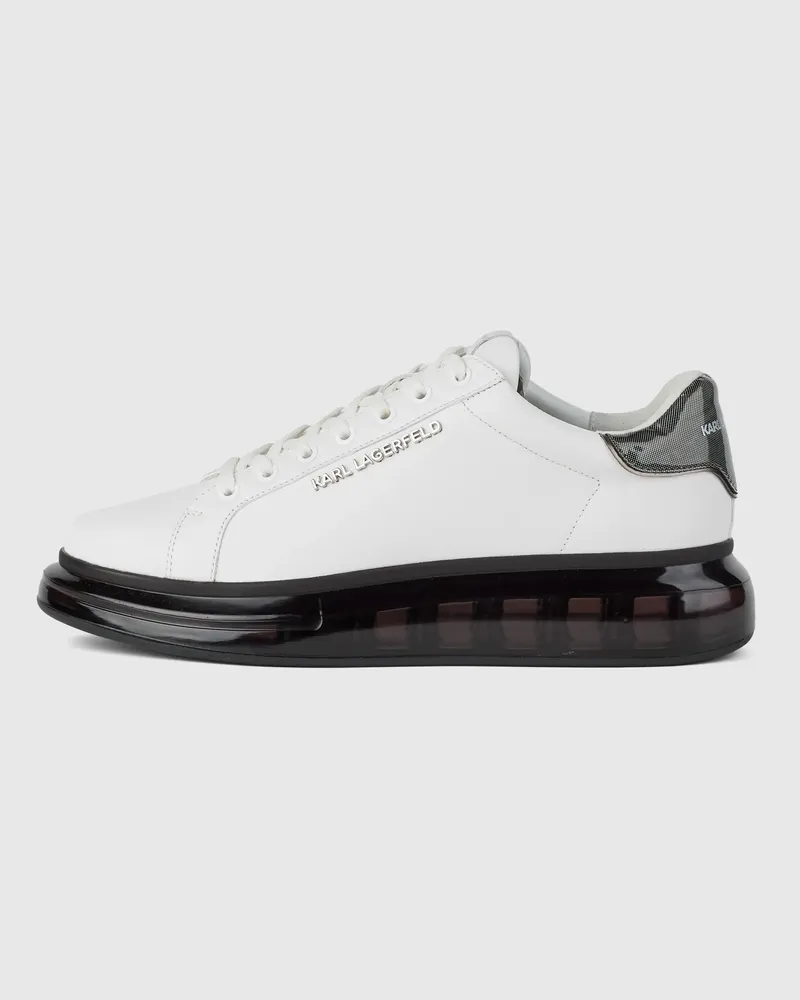 Karl Lagerfeld Kapri Kushion Niedriger Schnürschuh, Herren, Weiss/schwarz, Größe Weiss