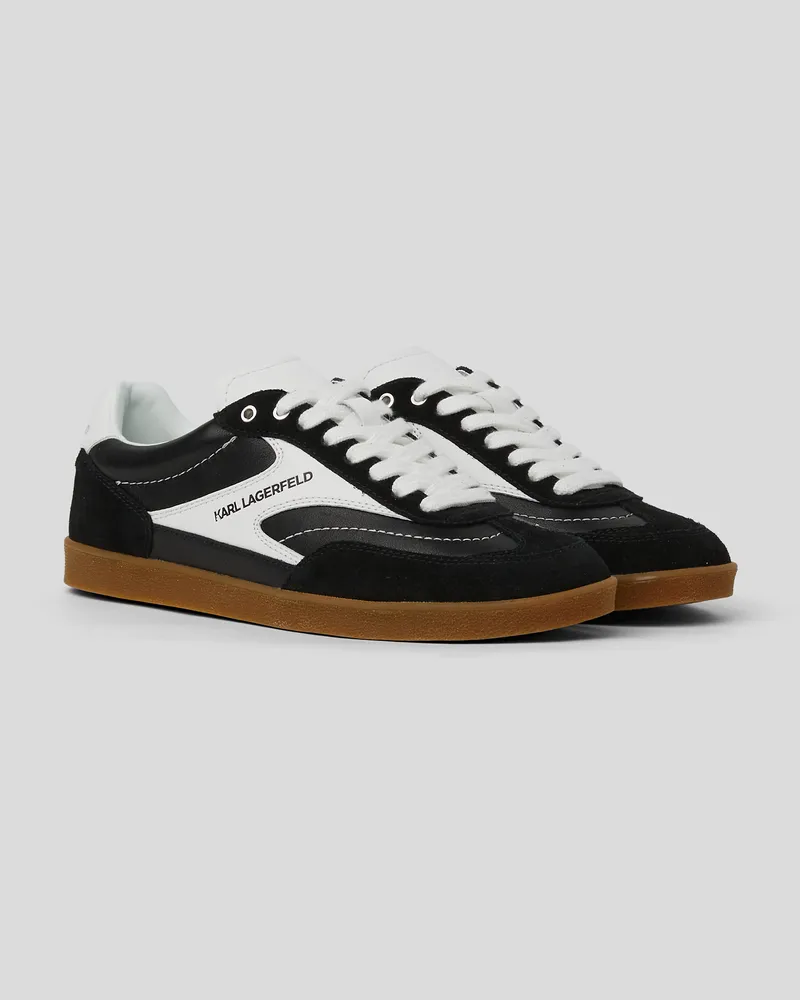 Karl Lagerfeld Kandidate Niedrige Spitzen-sneakers, Frau, Schwarz/Weiss, Größe Schwarz