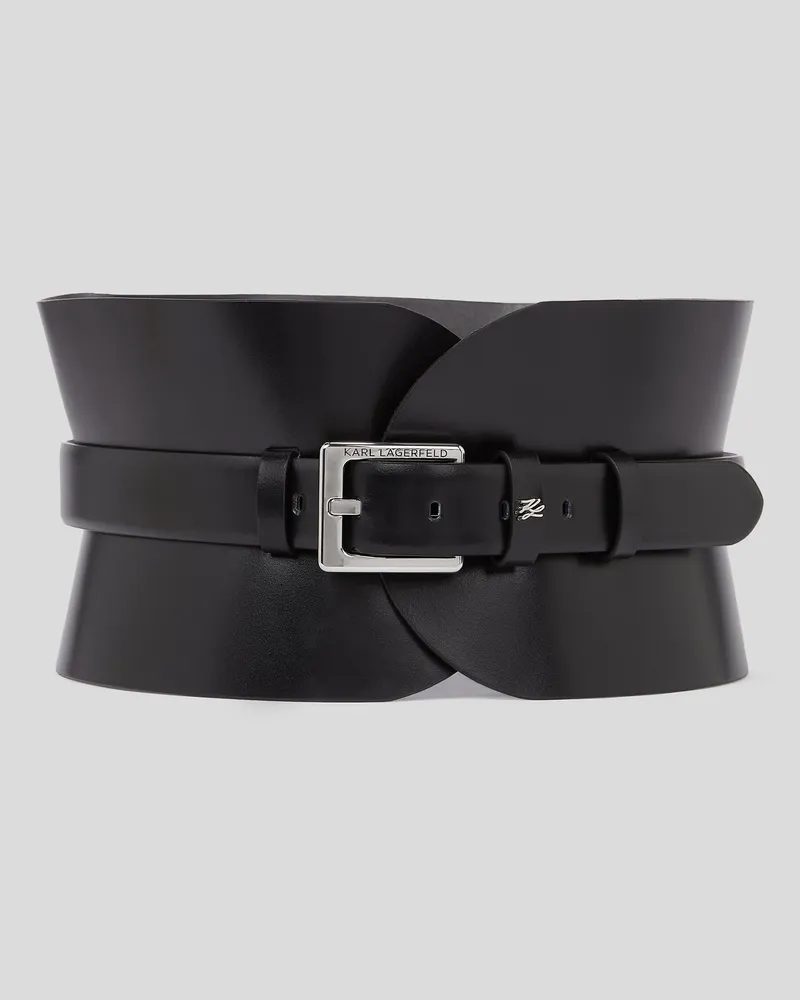 Karl Lagerfeld K/essential gürtel, Frau, Schwarz, Größe Schwarz