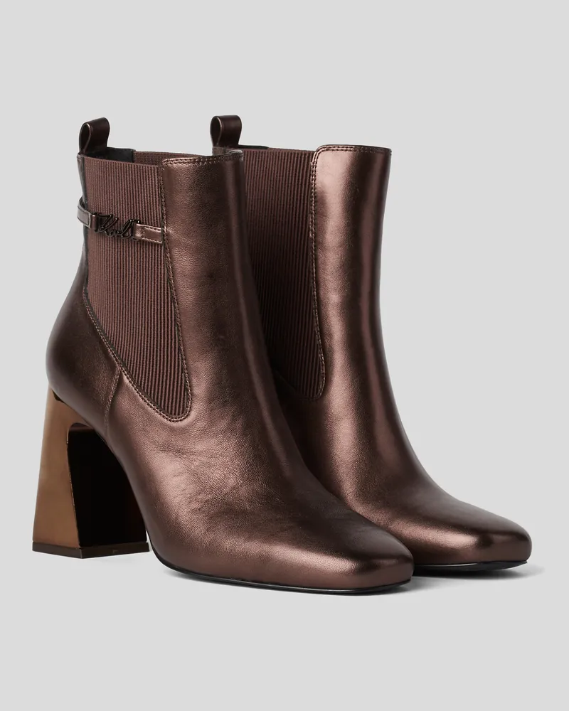 Karl Lagerfeld Astra nova  Stiefeletten, Frau, Bronze, Größe Bronze