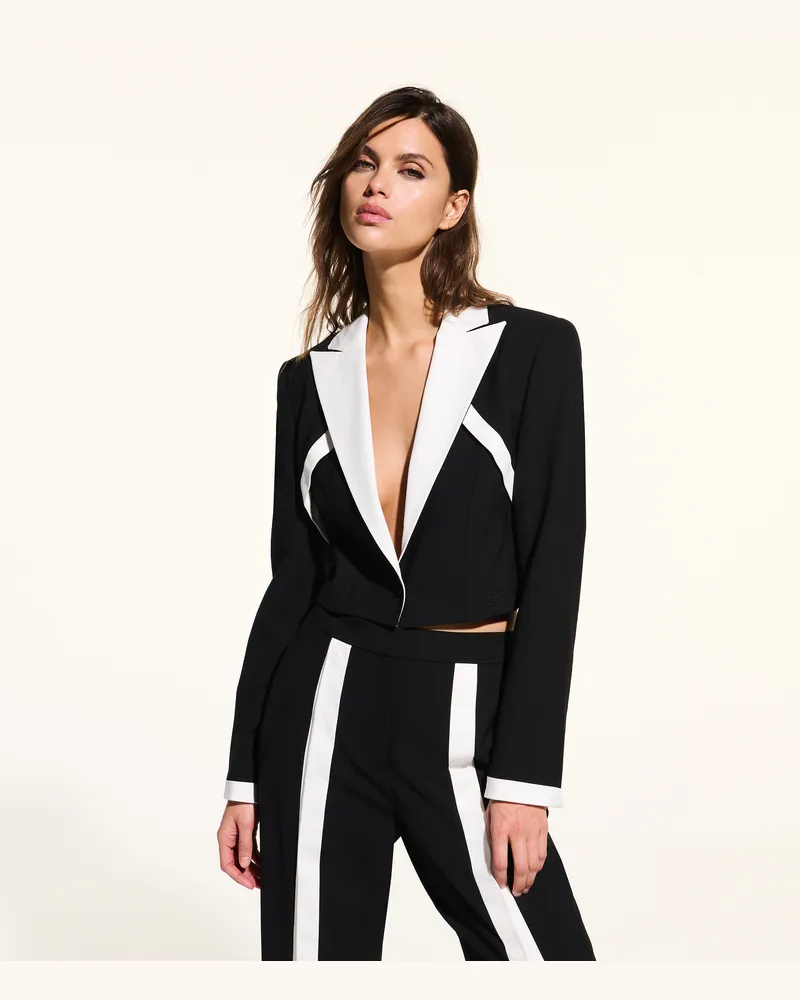 Karl Lagerfeld Kl X Joann Couture-blazer, Frau, Schwarz, Größe Schwarz
