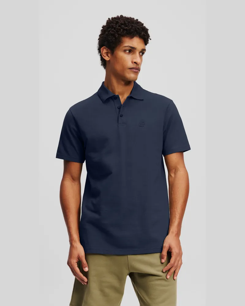 Karl Lagerfeld Kameo Poloshirt, Mann, Marineblau, Größe Marineblau