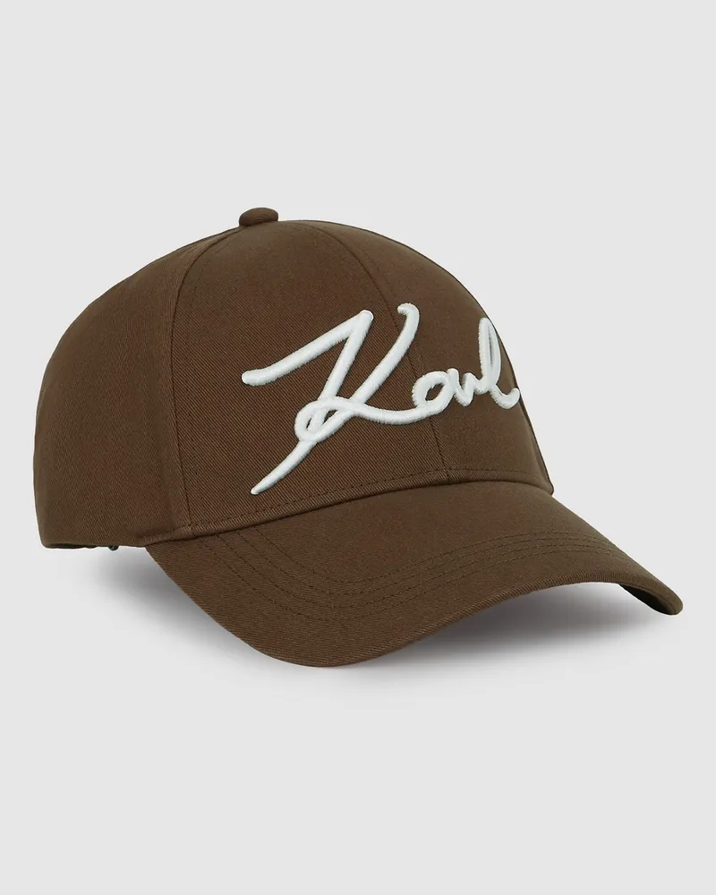 Karl Lagerfeld K/signature Kappe, Damen, Bruder Braun, Größe Bruder