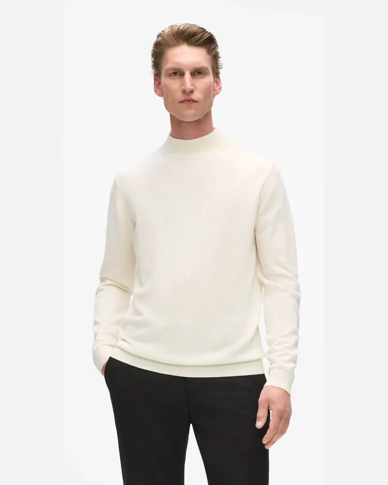 Karl Lagerfeld Rollkragenpullover Aus Wolle, Herren, Champagner, Größe Champagner