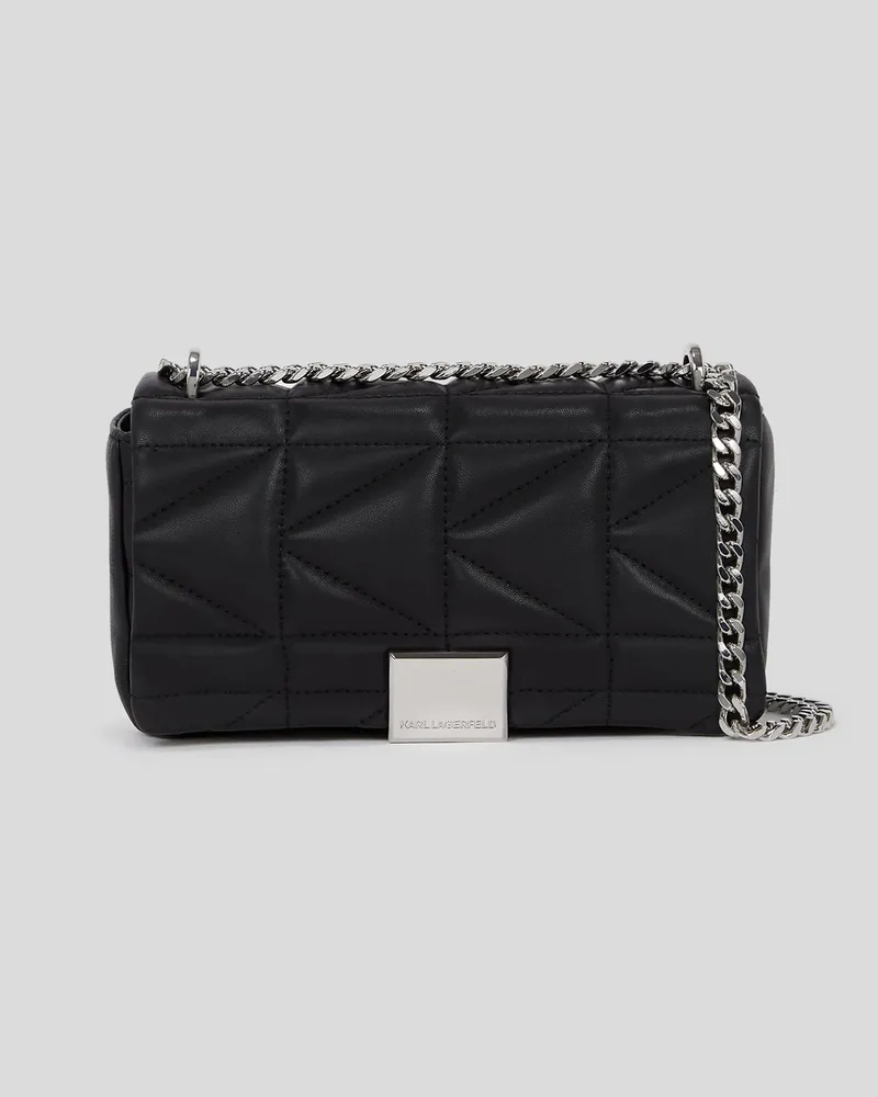 Karl Lagerfeld K/kuilt Kleine Umhängetasche, Damen, Schwarz-nickel, Größe Schwarz-nickel