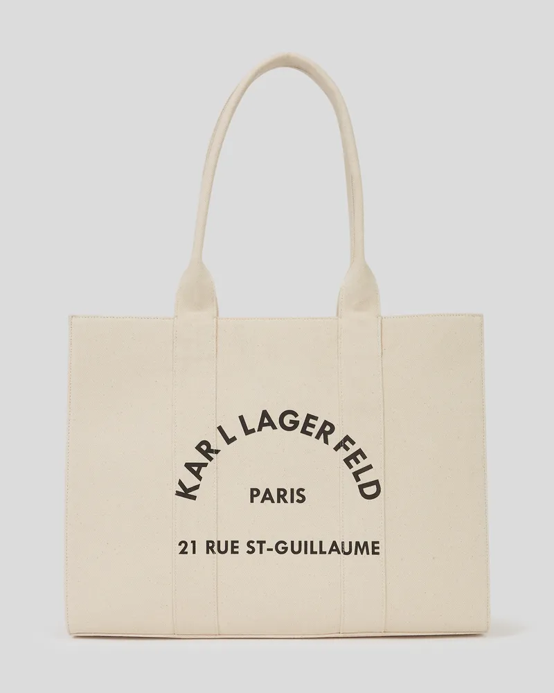 Karl Lagerfeld Rue st-guillaume Grosser Tote-bag, Frau, Natur, Größe Natur