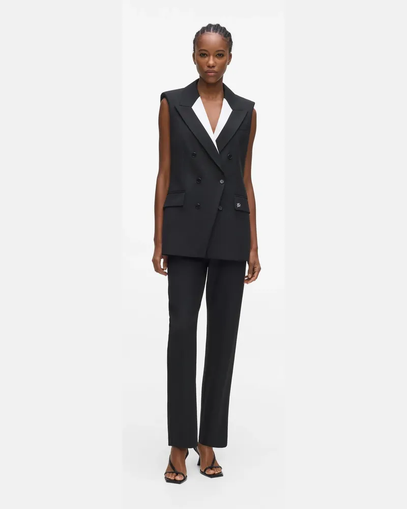 Karl Lagerfeld Slim Hosen, Damen, Schwarz, Größe Schwarz