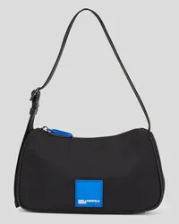 Karl Lagerfeld Klj Schultertasche aus Nylon, Frau, Schwarz Schwarz