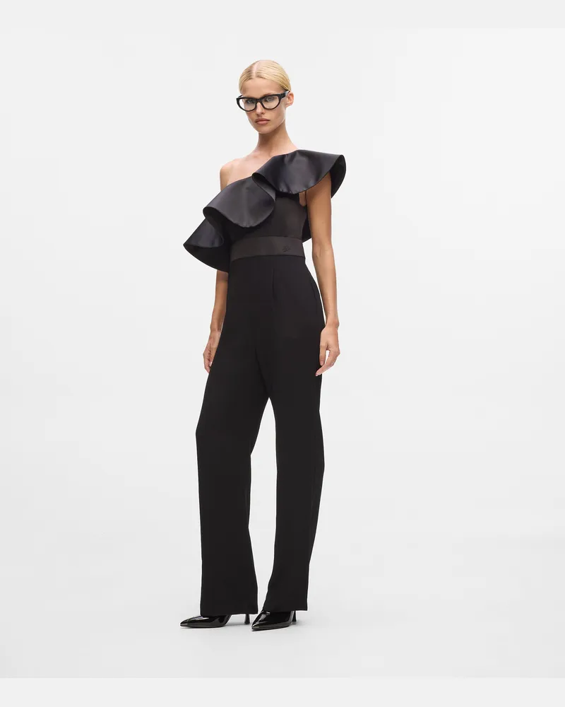 Karl Lagerfeld Jumpsuit Mit Einem Träger, Damen, Schwarz, Größe Schwarz