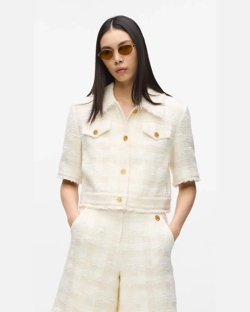 Karl Lagerfeld Kurzärmeliger Bouclé-blazer, Damen, Pristine, Größe Pristine
