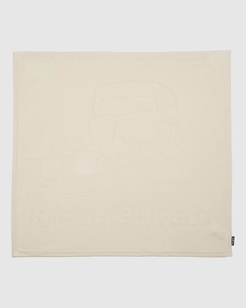 Karl Lagerfeld Ikon Baby-decke, Beige, Größe Beige