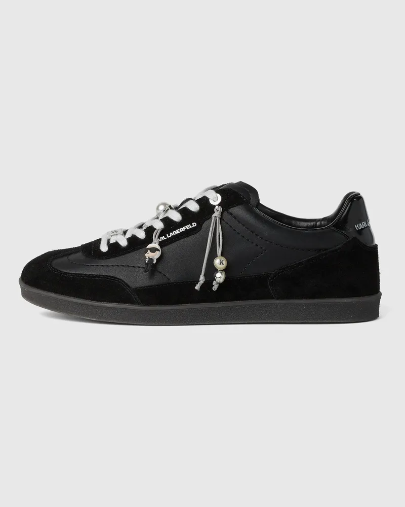 Karl Lagerfeld Kandidate Sneakers Mit Ikon-anhängern, Damen, Schwarz, Größe Schwarz