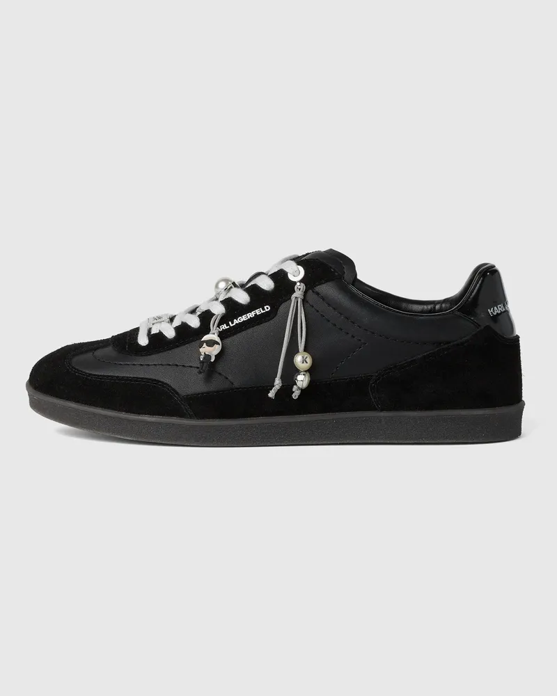 Karl Lagerfeld Kandidate Sneakers Mit Ikon-anhängern, Damen, Schwarz, Größe Schwarz
