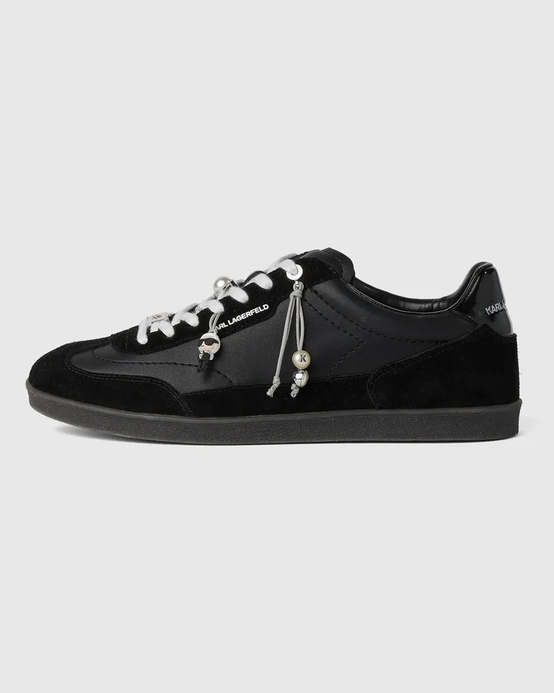 Karl Lagerfeld Kandidate Sneakers Mit Ikon-anhängern, Damen, Schwarz, Größe Schwarz