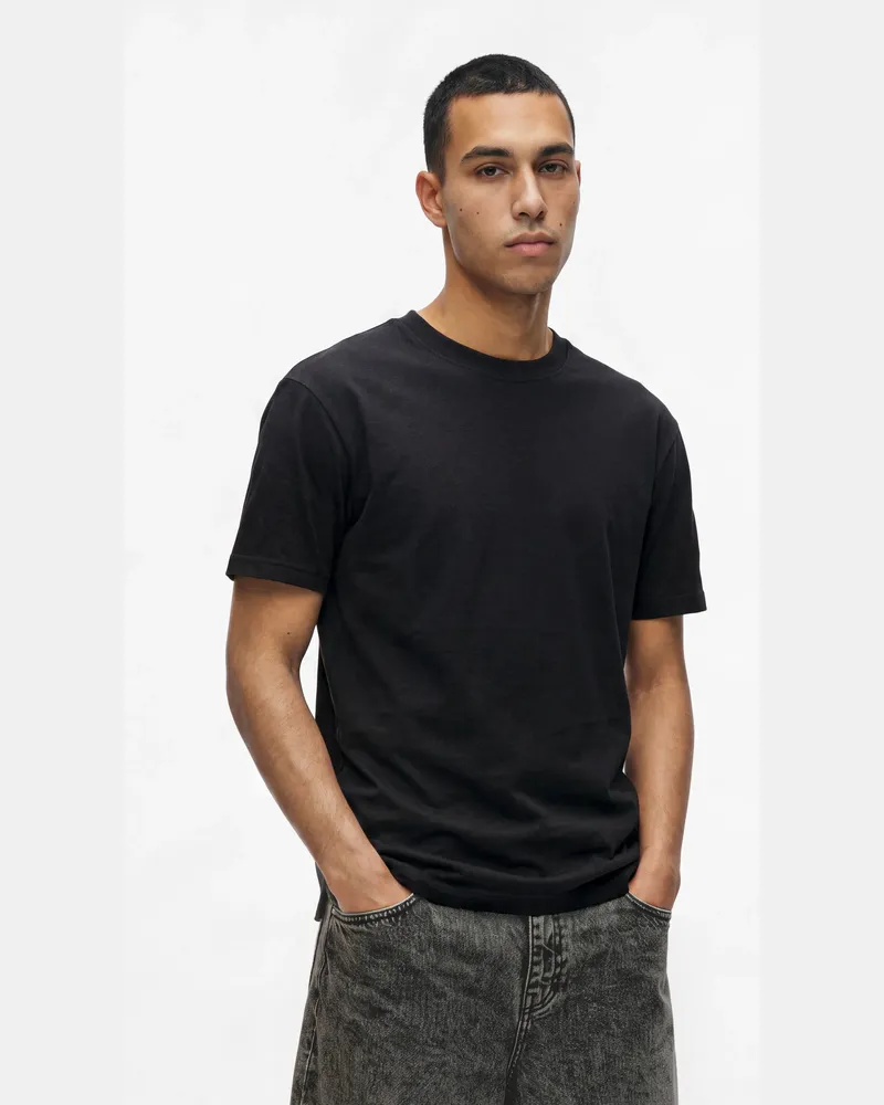 Karl Lagerfeld Regular-fit-t-shirt Mit Box-logo, Male, Schwarz, Size Black