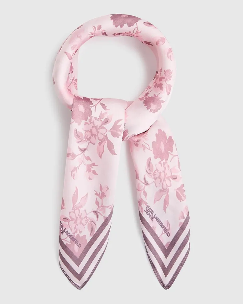 Karl Lagerfeld Bandana Mit Allover-blumenmuster, Damen, Bonbon, Größe Bonbon