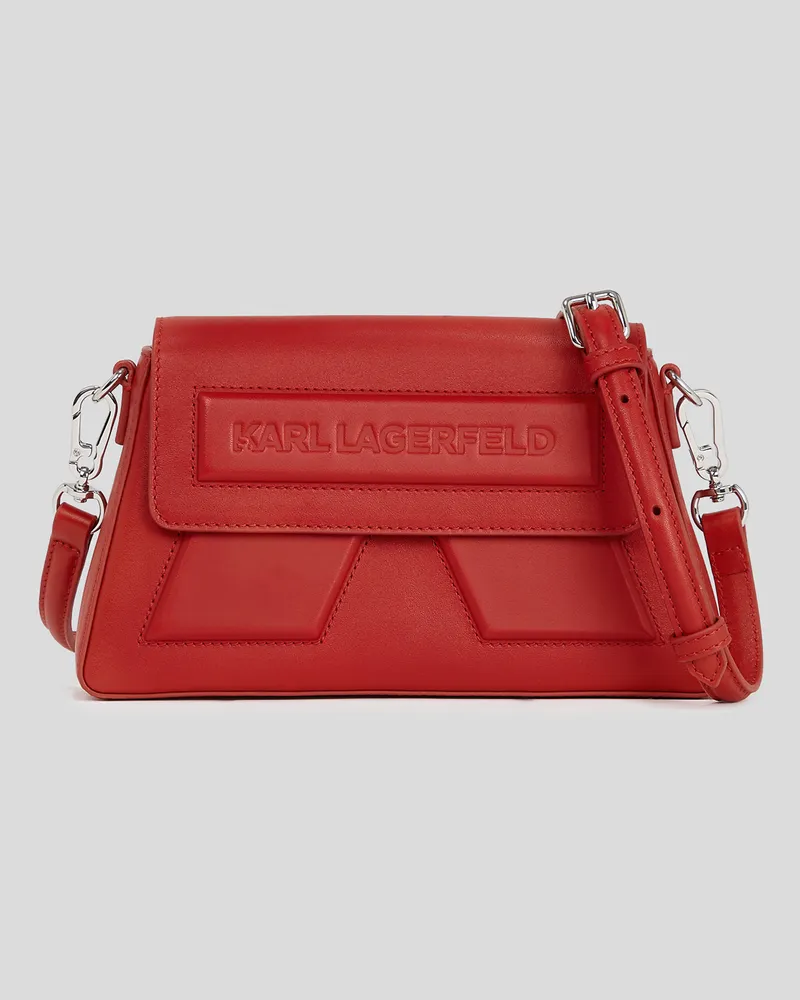 Karl Lagerfeld Ikon K Umhängetasche, Frau, Klassisches Rot, Größe Klassisches