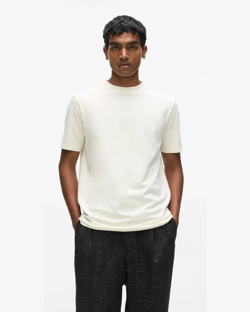 Karl Lagerfeld T-shirt Mit Rundhalsausschnitt, Herren, Champagner, Größe Champagner