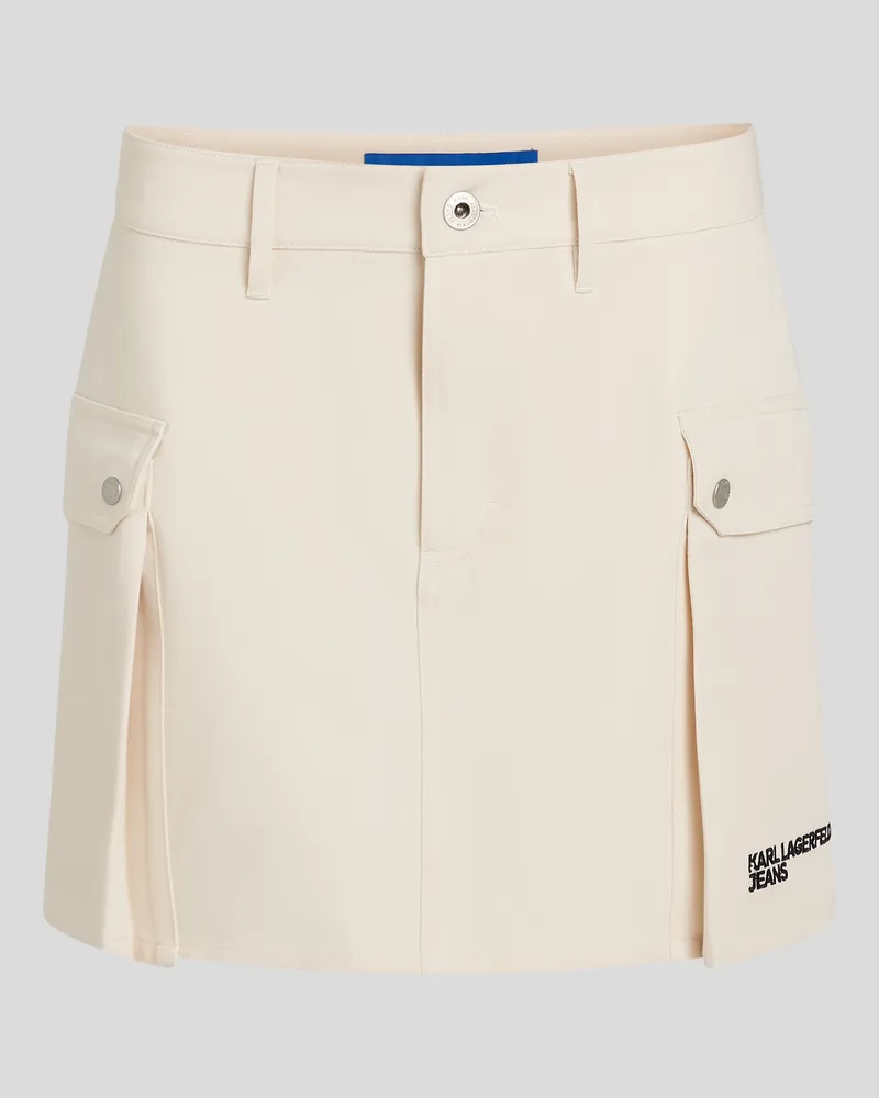 Karl Lagerfeld Cargo-minirock, Frau, Whitecap Gray, Größe Whitecap