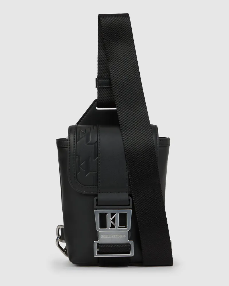 Karl Lagerfeld K/traveller Umhängetasche, Herren, Schwarz, Größe Schwarz