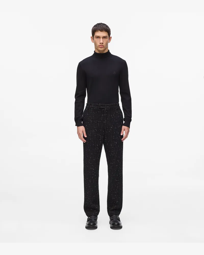 Karl Lagerfeld Bouclé-hosen, Herren, Schwarz, Größe Schwarz