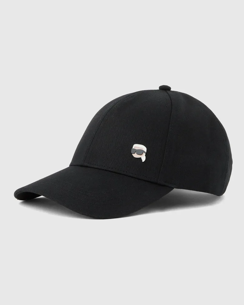 Karl Lagerfeld Exklusive Kappe Mit Ikon-pin, Herren, Schwarz, Größe Schwarz