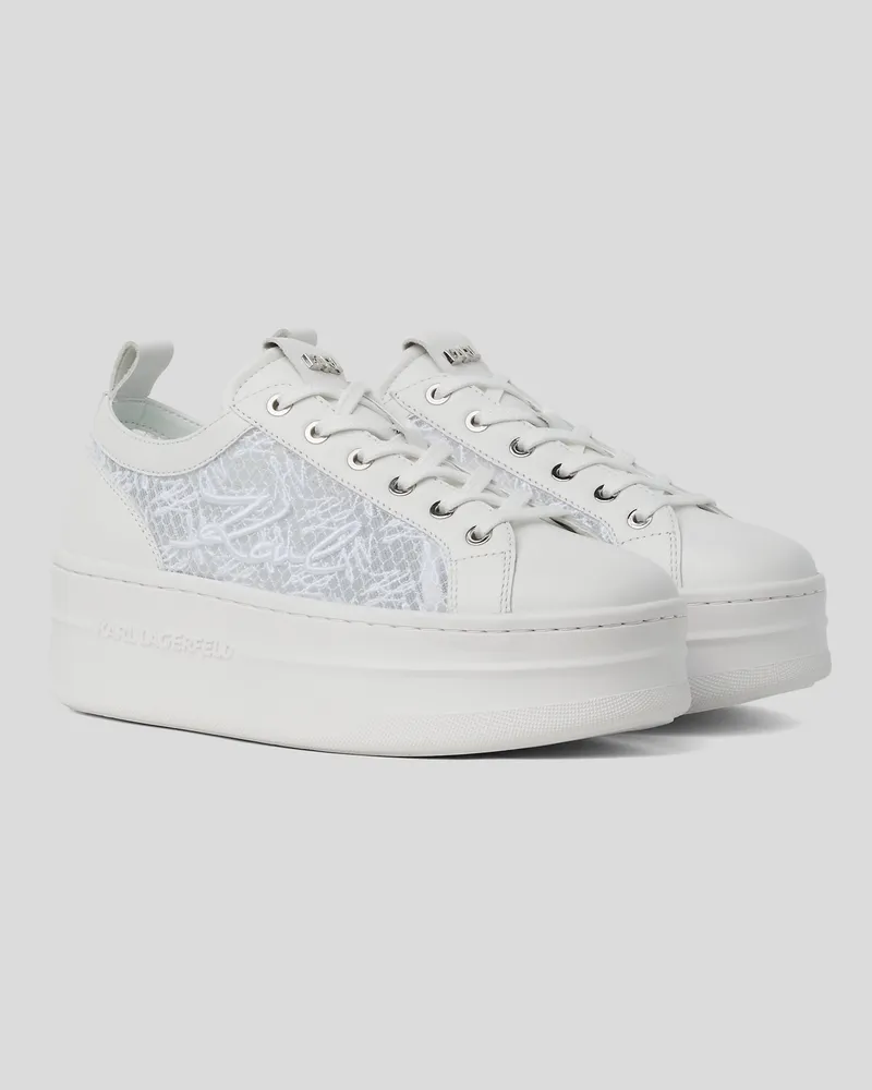 Karl Lagerfeld Kobe Signature-sneakers, Frau, Weiss, Größe Weiss