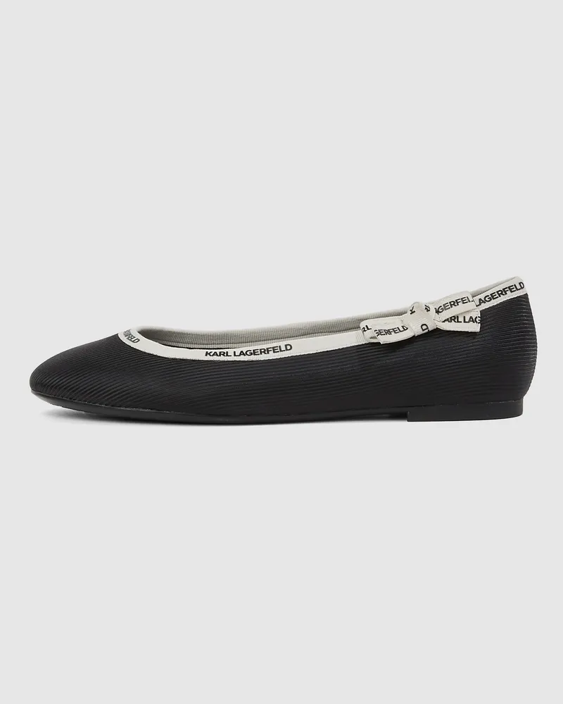 Karl Lagerfeld Pumps Mit Riemchenkragen, Damen, Schwarz, Größe Schwarz