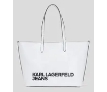 Tote-bag mit Klj essential-logo, Frau, Weiss