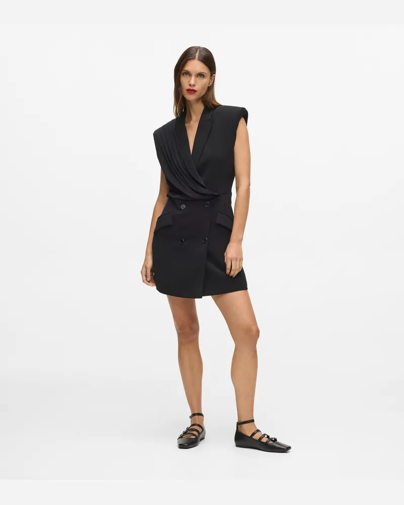 Karl Lagerfeld Karl Dna Blazerkleid, Damen, Schwarz, Größe Schwarz