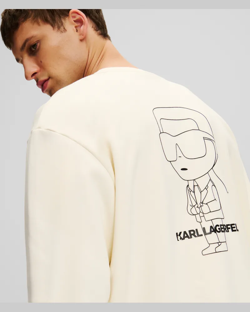 Karl Lagerfeld Ikon sweatshirt Mit -umriss, Mann, Pristine, Größe Pristine