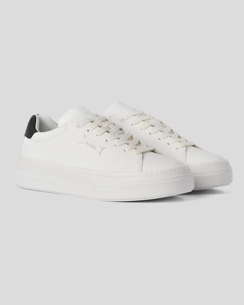 Karl Lagerfeld Konvert Sneakers Mit Geprägtem Logo, Frau, Weiss, Größe Weiss