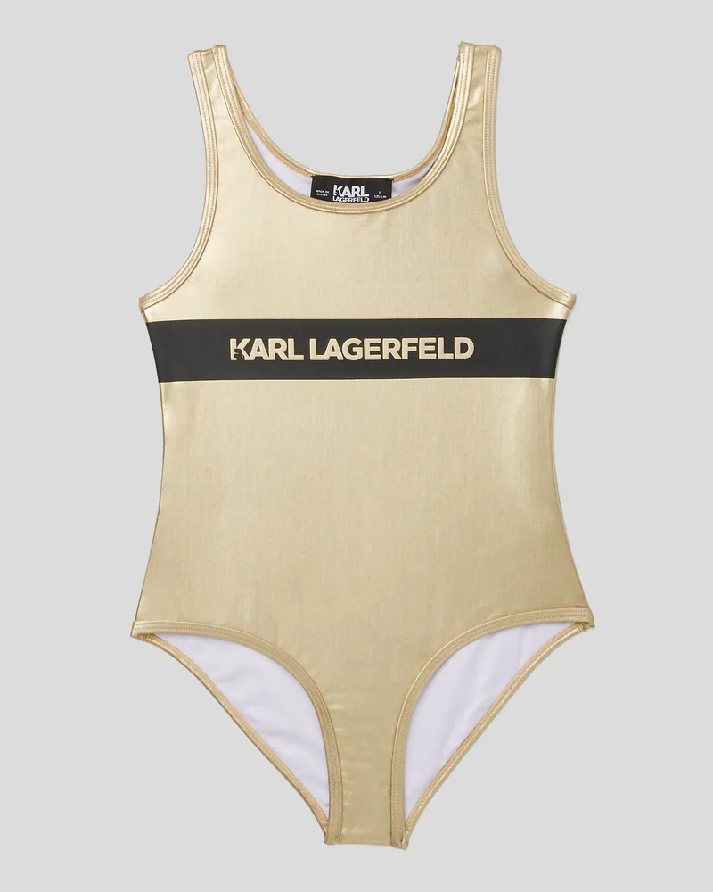 Karl Lagerfeld Badeanzug Für Mädchen, unisex, Gold, Größe Gold