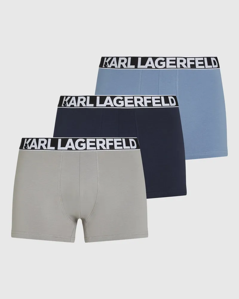 Karl Lagerfeld Boxershorts Mit Markantem Logo – 3-pack, Herren, Griffin-peacoat-blue, Größe Griffin-peacoat-blue