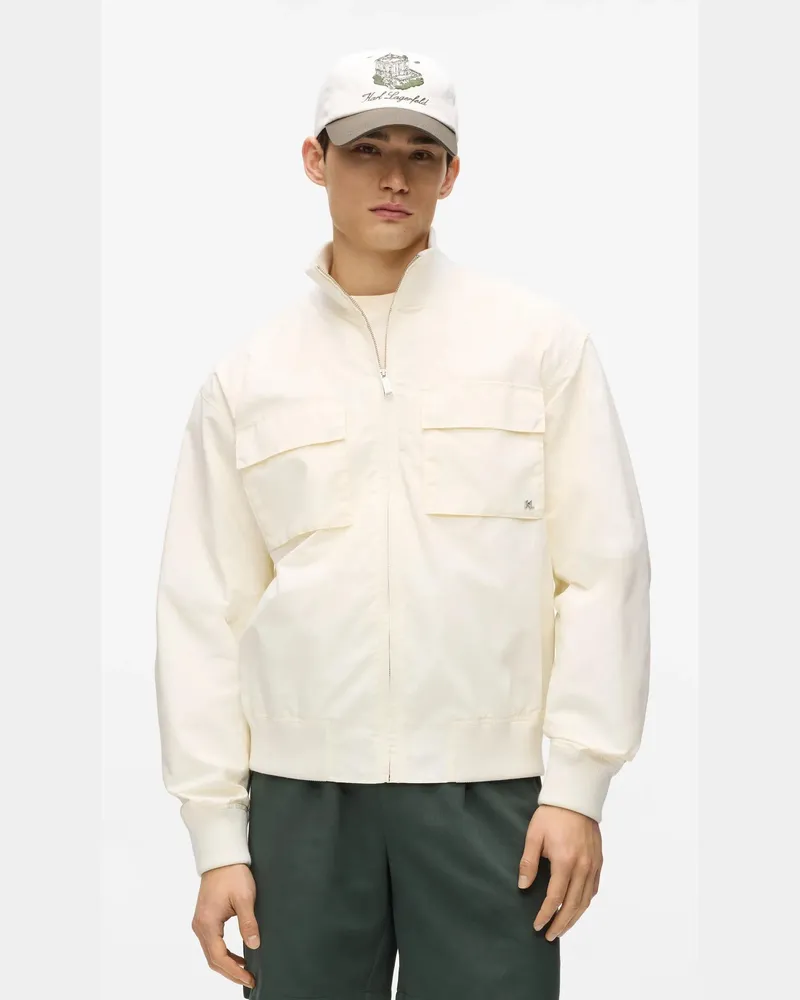 Karl Lagerfeld Côte D'azur Bomberjacke, Herren, Cannoli Creme, Größe Cannoli