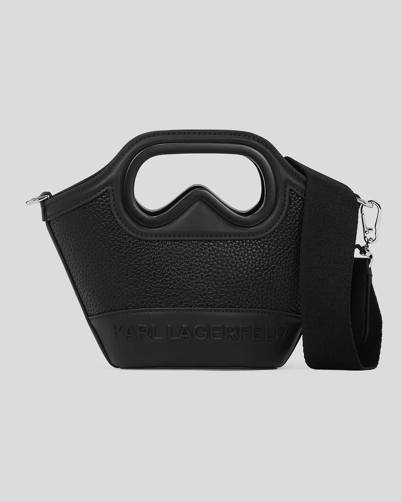 Karl Lagerfeld K/aviator Mini-tote-bag In Tulpenform, Frau, Schwarz, Größe Schwarz