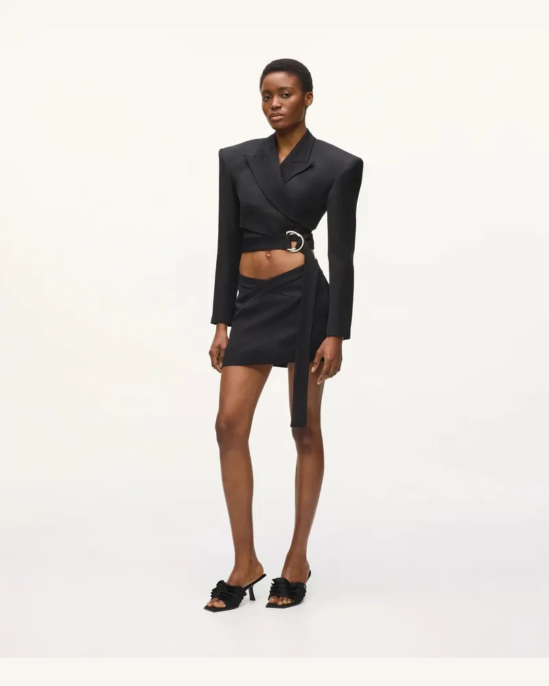 Karl Lagerfeld Kl Studio Mini-skort, Damen, Schwarz, Größe Schwarz