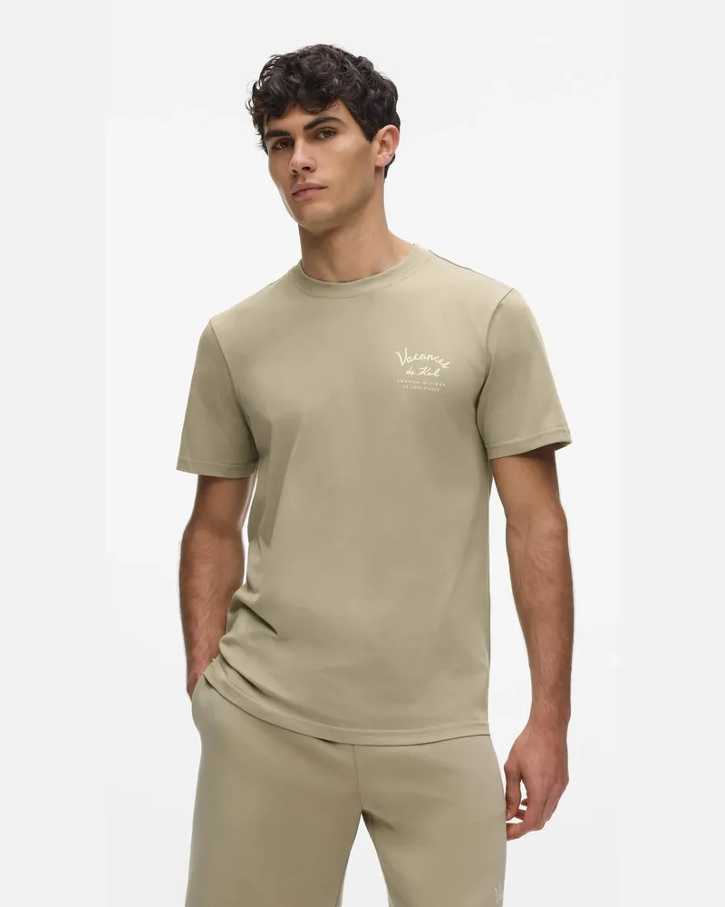 Karl Lagerfeld Vacances De Karl Loungewear-t-shirt, Herren, Sonnenlicht, Größe Sonnenlicht