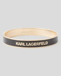 Karl Lagerfeld K/essential Grosser Armreif, Frau, Schwarz Schwarz