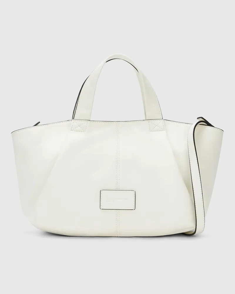 Karl Lagerfeld Origami-tasche Mit Tragegriff Oben, Female, Reiher, Size White