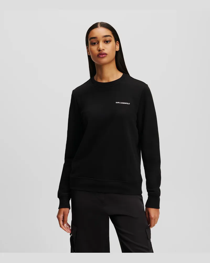 Karl Lagerfeld Logo-sweatshirt, Frau, Schwarz, Größe Schwarz