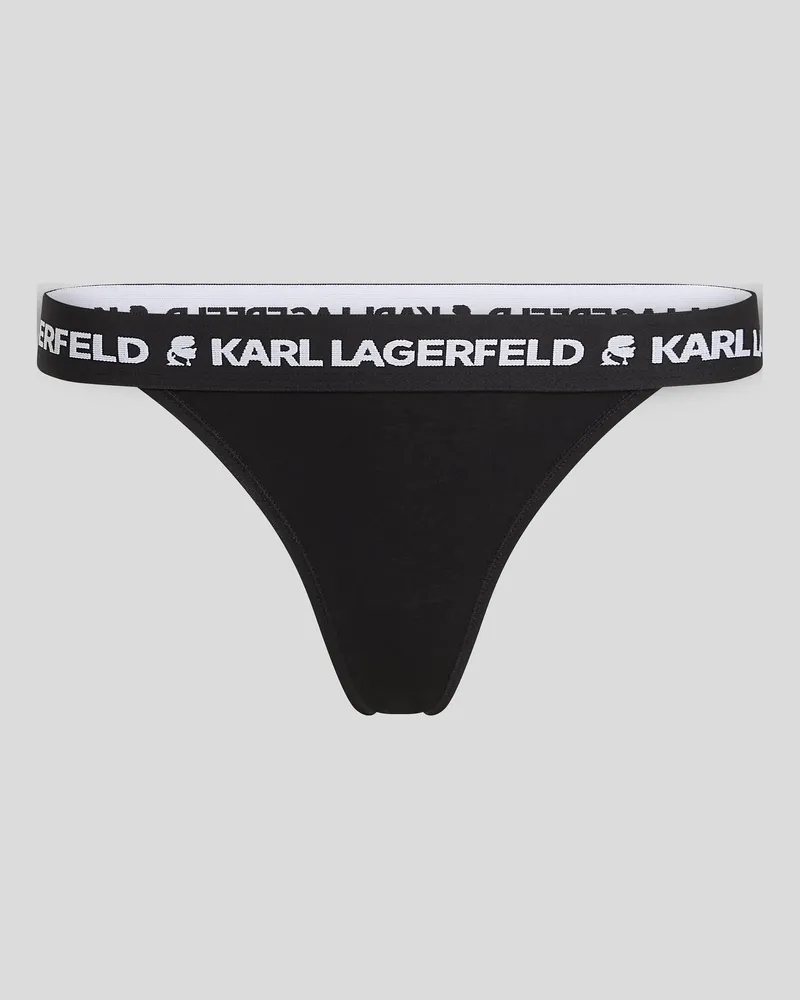 Karl Lagerfeld Logo-slips Im Brazilian-stil – 3er-pack, Frau, Schwarz, Größe Schwarz