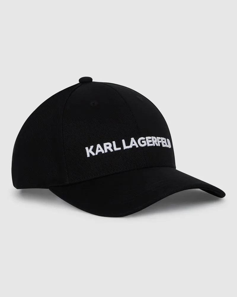 Karl Lagerfeld Kappe Mit Logostickerei, Herren, Schwarz, Größe Schwarz